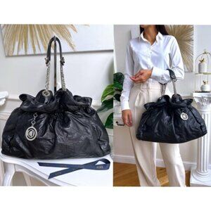 Dior Christian Dior Le Trente Black Leather Hobo Shoulder Bag 670-082925